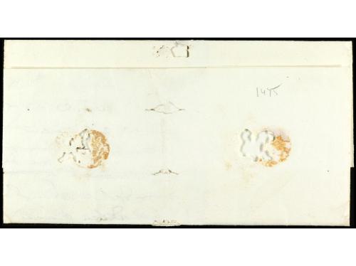 ✉ PERU. (1830 ca.). Envuelta circulada a LIMA. Marca PASCO y