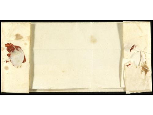 ✉ PERU. (1830 ca.). Envuelta circulada a LOCUMBA. Marca PALP