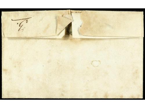 ✉ PERU. (1830 ca.). Envuelta circulada a PISCO. Marca PALPA 