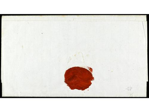 ✉ PERU. 1853 (19 abril). IQUIQUE a AREQUIPA. Marcas VAPOR FR