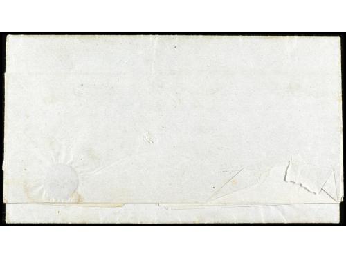 ✉ PERU. 1850 (12 marzo). LIMA a AREQUIPA. Marcas FRANCA y VA