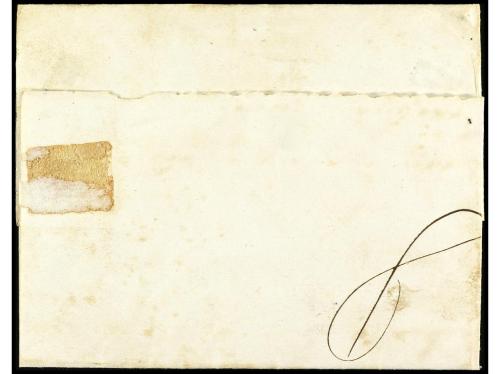 ✉ ESPAÑA. Ed. 35 (2). 1865. SALAMANCA a HABANA. 1/2 negro s.