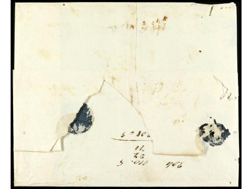 ✉ CUBA. (1842 ca.). MADRID a LA HABANA. Envuelta del Servici