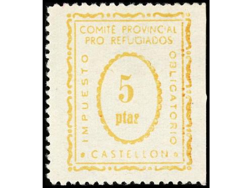 * ESPAÑA GUERRA CIVIL. CASTELLÓN. 7 valores. 5 c. a 5 pts. P
