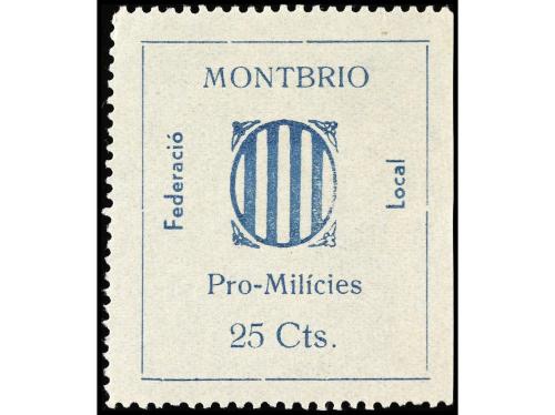 * ESPAÑA GUERRA CIVIL. MONTBRIÓ (Tarragona). 5 c., 10 c. y 2
