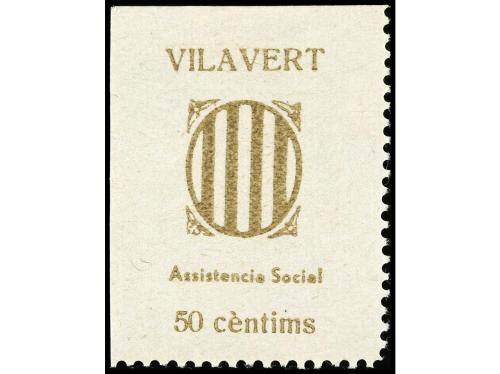 * ESPAÑA GUERRA CIVIL. VILAVERT (Tarragona). 10 c., 25 c. y 