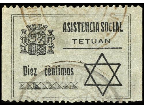 */° ESPAÑA GUERRA CIVIL. TETUÁN. 5 c. negro, 10 c. negro (no