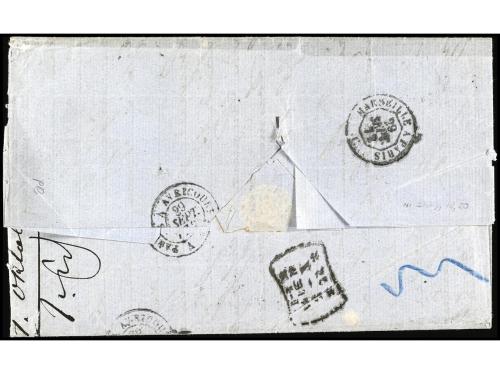 ✉ FRANCIA. Yv. 32 (2), 53, 55. 1872. MARSEILLE a VIENA (Aust