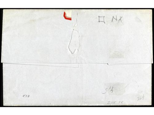 ✉ ESTADOS UNIDOS. 1849. Sobre circulado a PROVIDENCE. 5 cent