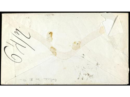 ✉ BOLIVIA. Sc. 32. 1895. COLQUECHACA a SUCRE. 20 ctvos. verd