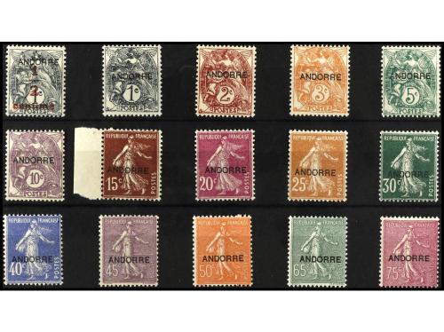 ** ANDORRA: ANDORRA FRANCESA. Yv. 1/23. SERIE COMPLETA. 23 v