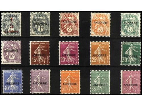 * ANDORRA: ANDORRA FRANCESA. Yv. 1/23. SERIE COMPLETA. 23 va