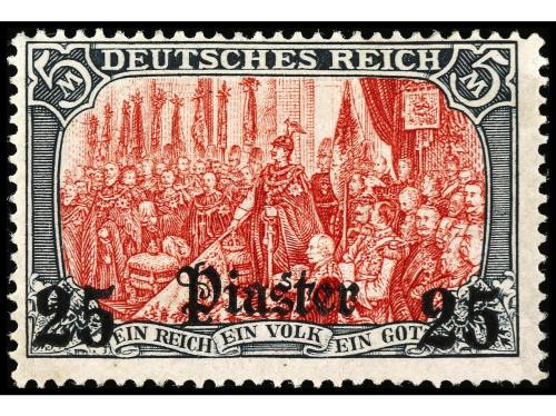 */° LEVANTE: CORREO ALEMAN. Yv. 29/40 sin 30. SERIE COMPLETA