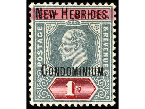 * NUEVAS HEBRIDAS. Yv. 6/14. SERIE COMPLETA. 9 valores. RARA