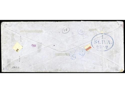 ✉ ALEMANIA ANTIGUOS ESTADOS: HAMBURGO. 1866. HAMBURG a SUNEB