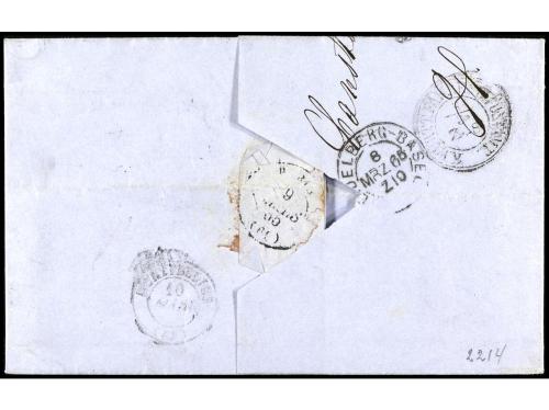 ✉ ALEMANIA ANTIGUOS ESTADOS: WURTEMBERG. 1865. CANESTATT a F