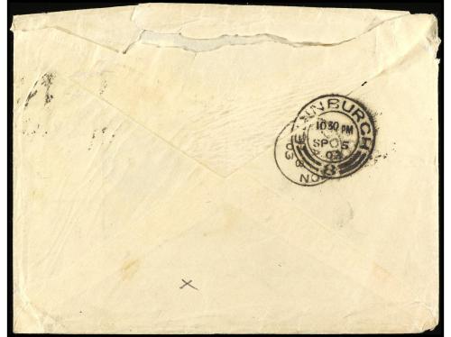 ✉ AFRICA DEL SUR. 1903. SALISBURY a GRAN BRETAÑA. Sobre ente