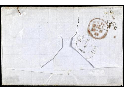 ✉ AUSTRIA. 1866. SISTOV a VIENA. Circulado con sello de 10 f