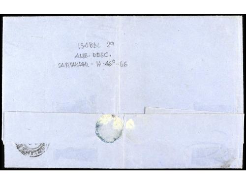 ✉ ESPAÑA. Ed. 81 (4). 1866. SANTANDER a TORDESILLAS. 4 cuart