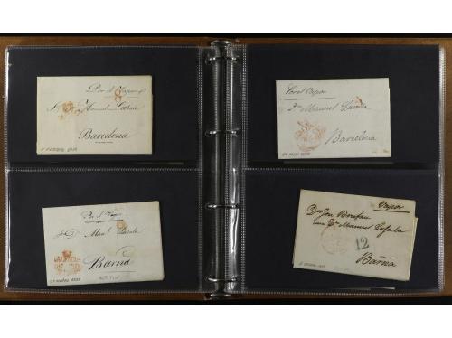 ✉ ESPAÑA: PREFILATELIA. 1837-1852. CORREO MARÍTIMO. Clasific