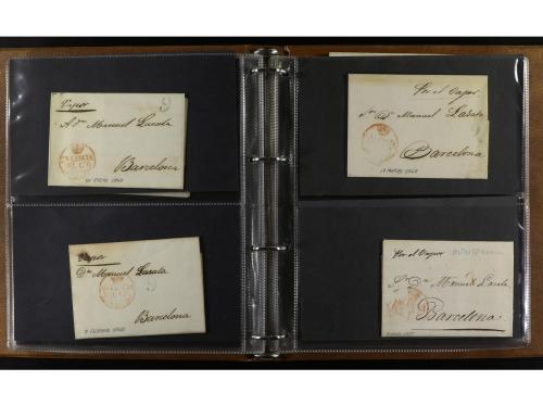 ✉ ESPAÑA: PREFILATELIA. 1837-1852. CORREO MARÍTIMO. Clasific