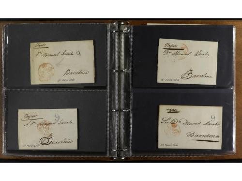 ✉ ESPAÑA: PREFILATELIA. 1837-1852. CORREO MARÍTIMO. Clasific