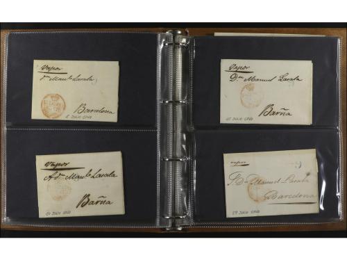 ✉ ESPAÑA: PREFILATELIA. 1837-1852. CORREO MARÍTIMO. Clasific