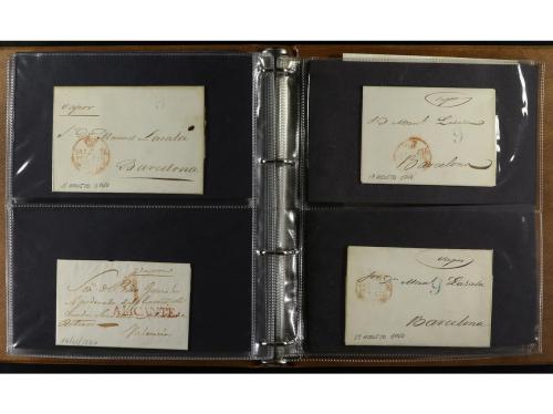 ✉ ESPAÑA: PREFILATELIA. 1837-1852. CORREO MARÍTIMO. Clasific