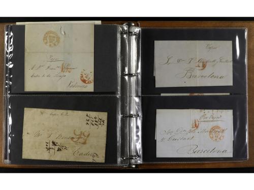 ✉ ESPAÑA: PREFILATELIA. 1837-1852. CORREO MARÍTIMO. Clasific