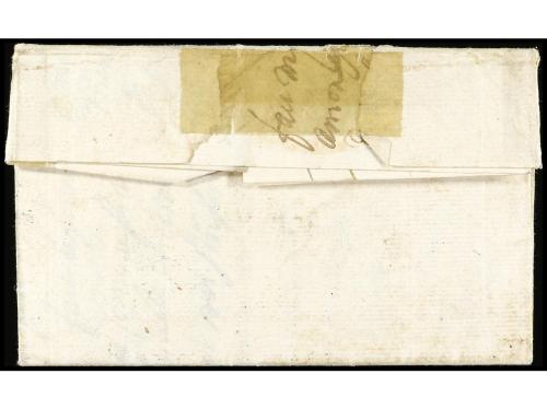 ✉ ESPAÑA: PREFILATELIA. 1718 (26 septiembre). CÁDIZ a BRUJAS