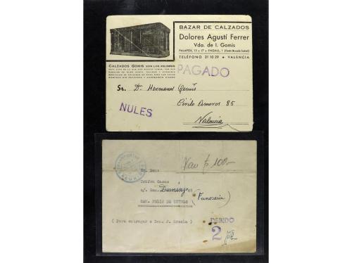 ✉ ESPAÑA: PREFILATELIA. 1849-1910. MENSAJERÍAS PRIVADAS (Cos