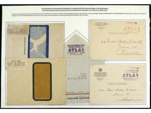 ✉ ESPAÑA: PREFILATELIA. 1849-1910. MENSAJERÍAS PRIVADAS (Cos