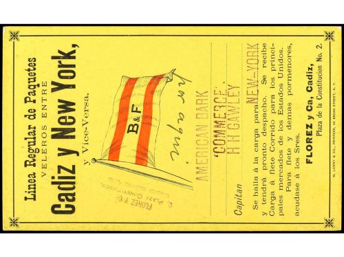 ✉ ESPAÑA. Ed. 173. 1882. CÁDIZ a JEREZ. Tarjeta Postal bicol