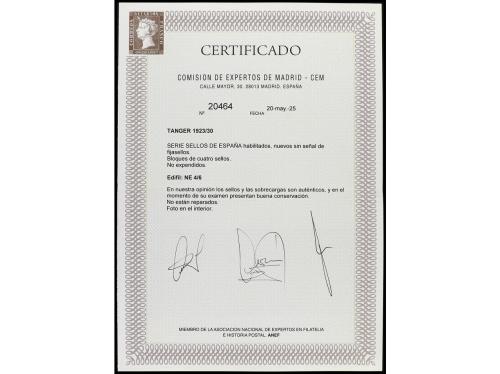 ** COLONIAS ESPAÑOLAS: TANGER. Ed. NE 4 y 5. 1 pta. pizarra 