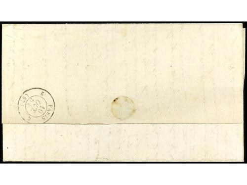 ✉ FRANCIA. 1854. ORAN. Letter from ORAN to PARIS franked to 