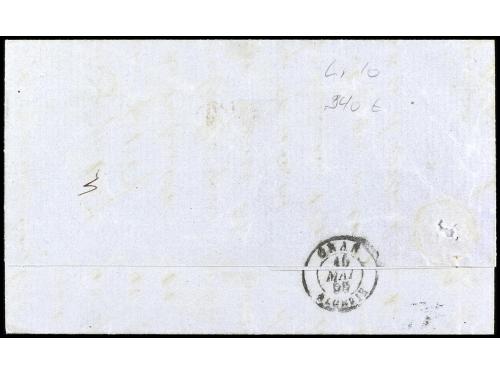 ✉ GRAN BRETAÑA. 1859. ORAN. COURRIER DE L'ESPAGNE. Letter fr