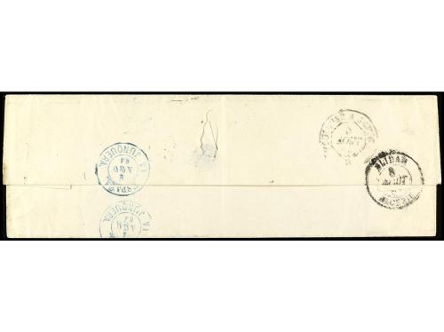 ✉ ESPAÑA. 1864. ORAN. Letter from BARCELONA to BLIDAH (Alger