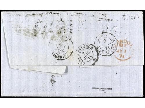 ✉ GRAN BRETAÑA. 1871. ORAN. Letter from NEWCASTLE on TYNE to