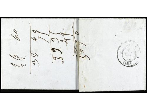 ✉ FRANCIA. 1854. PHILIPPEVILLE. Letter from PHILIPPEVILLE to