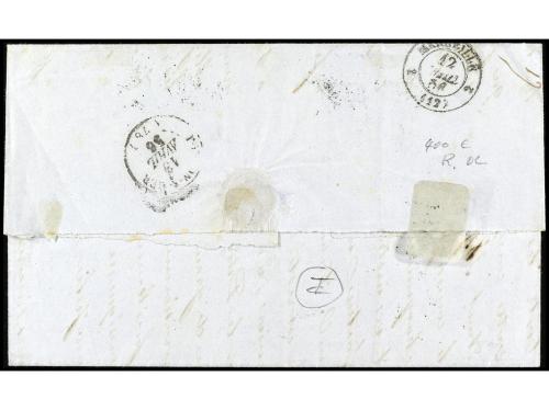 ✉ FRANCIA. 1856. PHILIPPEVILLE. Letter from PHILIPPEVILLE to