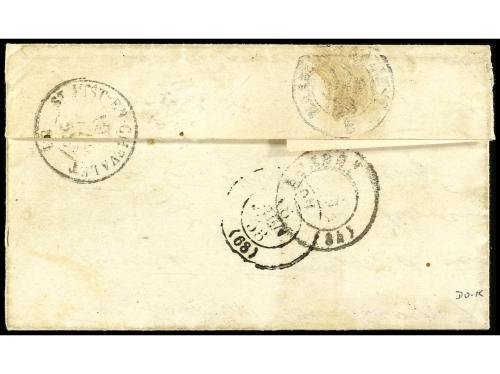 ✉ FRANCIA. 1858. BONE-PHILIPPEVILLE. Letter from BONA to ST.