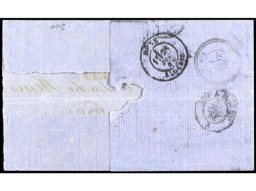 ✉ GRAN BRETAÑA. 1868. TUNIS. Letter from LONDON to TUNIS fra