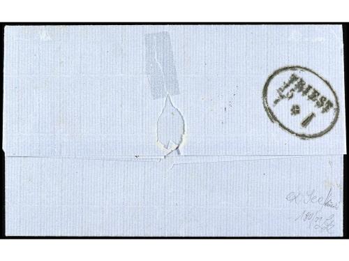 ✉ AUSTRIA. 1867. ALEXANDRIA. Letter from ALEXANDRIA to TRIES