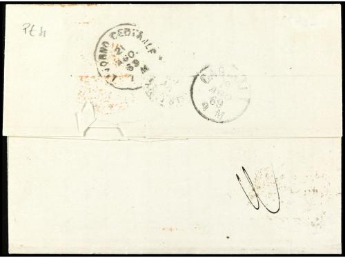 ✉ ITALIA. 1869. TUNIS. Letter from TUNISI to MARSEILLE frank