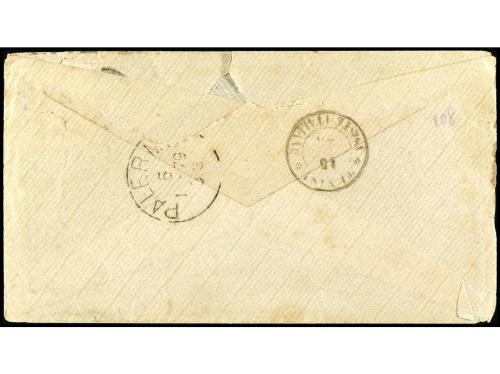 ✉ GRAN BRETAÑA. 1878. ITALIAN PACKET TUNIS. WANDWORTH (Wales