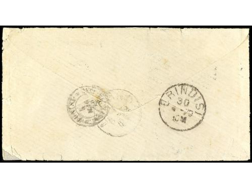 ✉ TURQUIA. 1879. TUNIS. Letter from CONSTANTINOPLE to TUNIS,