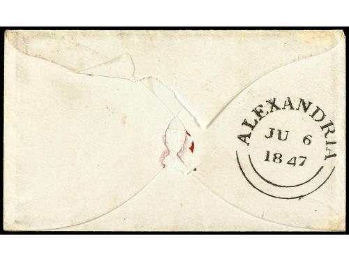 ✉ GRAN BRETAÑA. 1847. ALEXANDRIA. Cover from ABERDEEN (Great