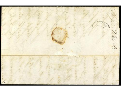 ✉ FRANCIA. 1854. ALEXANDRIA (Transit). Letter from PORT LOUI
