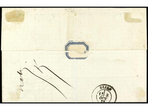 ✉ FRANCIA. 1872. ALEXANDRIA. Letter from ALEXANDRIA to DIJON