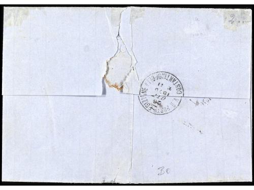 ✉ EGIPTO. 1870. ALEXANDRIA. AZIZIEH COMPANY. Cover from ALEX